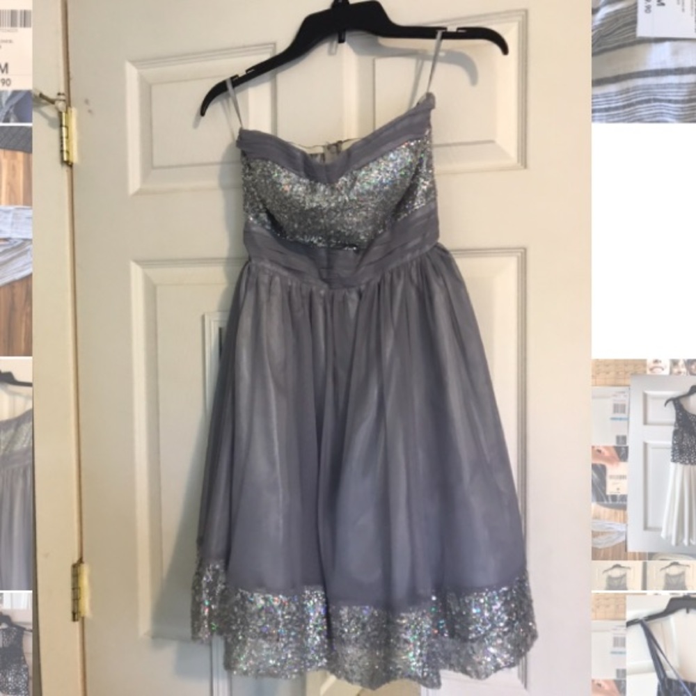 Silver/purple Dress for Juniors